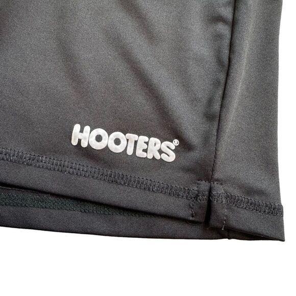 🔃Hooters Logo Black Waitress Uniform Shorts - Picture 3 of 5